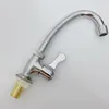 Kitchen Faucets Plastic Steel Aerator Single Lever Cold Water Tap Chrome Deck Mounted Sink Mixer Taps