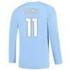 23 24 Walker Long Sleeve Mens Soccer Trikots Ruben Bernardo Phillips Stones Ake Kovacic Grealish Home Away