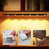 LED Night Light Kitchen under skåpljus 17/30/60cm Uppladdningsbar PIR Motion Sensor garderob Garderob Lamp Aluminium Night Light HKD230824