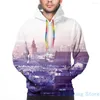 Men's Hoodies Mens Sweatshirt For Women Funny Panoramic View Of Old City In Cracow At The Sunset Print Casual Hoodie Streatwear