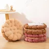 Pillow Plush Useful Living Room Bedroom Sandwich Biscuit Toy Durable Seat