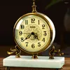 Bordklockor Desktop Living Room Home Luxury Retro Nordic Modern Orologio Da Scrivania Vintage Decor QF50TC