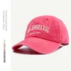 Vintage Made Los Angeless Caps Fashion Letter Embroidery Washed Baseball Cap Soft Flat Women's Casquette