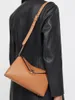 Akşam çantaları siyah veya kahverengi kadınlar tlock tokası gerçek deri çanta klasik küçük çanta bayanlar moda büyük kapasiteli messenger 230824