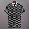 2023 Yeni Tasarımcı Polo Gömlek Erkekler Lüks Polo Sıradan Erkekler Polo T Shirt Yılan Arı Mektubu Baskı Nakış Moda Yüksek Sokak Erkek P259T