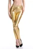 Damesbroeken Dames Kunstleer Legging Wetlook Metallic Legging Broek Stretch Megging Volwassen Elastische taille Mager