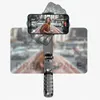 Stabilizatörler Roreta 2023 Katlanabilir Kablosuz Elde Gimbal Sabitleyici Selfie Stick Tripod Bluetooth Deklanşör Dolgu Işık Monopod 230825