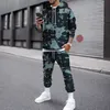 Mens Tracksuits Autumn Winter Outfit Men Tracksuit Hoodie Set Camouflage Clothing Tactical Sweatshirts Pants 2piece Overized Hooded Sport Suit 230824