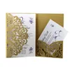 Gratulationskort 50st elegant laserklippt bröllopinbjudningskort Anpassa företag med RSVP Decor Party Supplies 230824