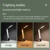 LED-skrivbordslampa Ögonskydd 3 Färgtemperatur Stepless Dimning USB laddning Natt Ljus sovrumsstudie Läsbordslampor HKD230824