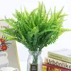 Decorative Flowers 1pcs Artificial Plant Persian Fern Leaves Room Decor Fake Plastic Leaf Grass Home Wedding Party Table Balcony Decoration