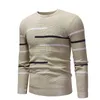 Мужские свитеры мужские осенние повседневные полосатые грузоподъемники для мужчин, предназначенные для подростков, негабаритный вязаный вязаный свитер 230824