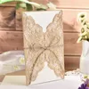 Greeting Cards 2550100pcs Laser hollowing Wedding Invitations Card lace Engagement anniversaries Party Decoratio 230824