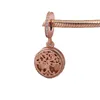 Novo popular prata de esterlina 925 para pulseira original de charme rosa bloqueio de vida amor amante de família