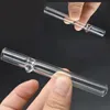 En gros 86mm mini épais verre pyrex un frappeur tuyau rouleau à vapeur filtres tuyaux cigarette main tuyaux avec équilibre coloré