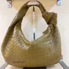 Teen Venata Fashion Designer Bag Woven Knutted Handbag Womens Cloud Bags Evening Large Underarm Jodie Bottegs Jodies Tote Handbags 64PD