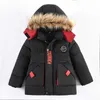 W dół płaszcz zimny zima płaszcza Kurtki dla dzieci grube z kapturem kurtka odzieżowa wysokiej jakości dziecięce ubrania dzieci 2 3 4 5 6 lat x0825