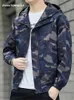 Vestes pour hommes manteau printemps automne tendance veste à capuche décontracté camouflage hommes vêtements tout-match lâche bombardier streetwear