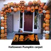 Bath Mats Halloween Pumpkin Carpet Front Door Holiday Decorative Floor Rug Washable & Reusable Outdoor Mat