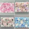 Decorative Flowers Champagne Rose Wedding Romantic Backdrop Home Decor Artificial Flower Wall