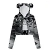 Sweats à capuche pour femmes WAMNI Vinnie Hacker Bear Ear Sweat à capuche Filles Femmes Sweats à capuche Pull Simple Tops Fashion Streetshirt