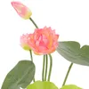 Decorative Flowers Simulation Lotus Adorn Fake Bouquet Table Centerpiece Artificial Flower For Decoration