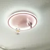 天井照明カメラクリエイティブシンプルな子供用部屋のランプLED漫画丸い北欧の男の子と女の子の寝室