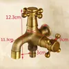 Kitchen Faucets European Antique Faucet Dual Purpose Style Mop Pool Bathroom Wall Mounted Outdoor Garden Tap Brass Vintage T5EF