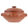 Plates Ceramic Cookware Stockpot Soup Casserole Steaming Cooker Ceramics Home
