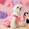 Vêtements pour chiens Gilet d'été Vêtements pour animaux de compagnie Cool Chiens Vêtements Chat Petit imprimé Mignon Mince Rose Mode Chiot Robes