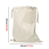 Laundry Bags Linen Cotton Bag Animal Stripe Pattern Cute Basket Home Toy Storage Drawstring Dirty Clothes Organizer 230824