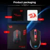 REDRAGON PEGASUS M705 RGB USB Wired Gaming Mouse 7200 DPI 7 buttons mice Programmable ergonomic For Computer PC Gamer Laptop Q230825