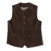 Gilets pour hommes Vintage tricot gilet vestes hommes mode boutonné col en V gilets tricotés sans manches Slim Fit manteaux pour hommes vêtements d'extérieur décontractés