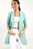 Frauen Anzüge Herbst Winter Blazer 2023 Professionelle OL Feste Beiläufige Zweireiher Mid Länge Anzug Jacke Mujer De Moda