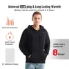 Sweats à capuche pour hommes Sweatshirts en plein air électrique USB chauffage pulls à capuche hommes hiver chaud vêtements chauffants charge chaleur veste vêtements de sport 230824