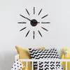 Väggklockor Creative 3D Clock Mirror Stickers Fashion Living Room Quartz Watch Diy Home Decoration borttagbar klistermärke