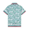 Men's designer shirt summer short sleeve casual button up shirt printed bowling shirt beach style breathable T-shirt clothing #530