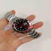 6 -Pelling BP Fabryczne zegarek na rękach męskie 40 mm 1675 stal nierdzewna Vintage czerwona niebieska ramka czarna wybieranie Azji 2813 ruch AutomA221L
