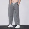 OUSSYU flambant neuf printemps été hommes pantalons décontractés pantalon mince droit mince pantalon mâle mode Stretch kaki Jogging 28-38LF20230824.