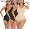 Taille Tummy Shaper Sexy Shapewear bodysuit Dames Spaghetti Bandjes Afslanken Taille Trainer Tummy Controle Top Open Kruis Slips Body Shaper 230824