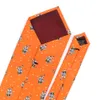 Szyi remis Aniaml Print dla mężczyzn Wome Printted Classic Tie Casaual Mens Cartoon Fashion 9 cm szerokość krawat