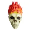 Party Masks Ghost Rider Flame Szkielet Skull Mask Straszny horror Zombie Spooky Knight Halloween Creepy Demon Masque Carnival Party Props 230824