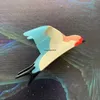 창조적 인 재미있는 아세테이트 제비 모양 머리카락 클로 클로이 여성 트렌디 한 다채로운 새 동물 헤어핀 헤어 액세서리 도구 2023
