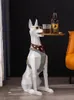 Decorative Objects Figurines Home Decor Doberman Dog Statues Living Room Large Floor Tray Decorations Light Luxury Sculptures Crafts Animal Table 230824