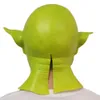 Party Masks Halloween Creepy Evil Green Monster Mask Demon Horror Dress Up Ghost Lateks Prop Nowatorski kostium Party Hełm 230824