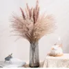 Decorative Flowers Home Decor Accessories Living Room Table Vase With Reed Dried Artificial Bouquet Wedding Fake Aesthetics