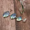Hänge halsband mode smycken sten pärlor naturliga flerfärgade abalon skal ovala halsband tillbehör hantverk högkvalitet kvinnor gåva y563
