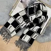 Designer Cashmere Slik Sjaal Voor Vrouwen Sjaal Mode Mannen Sjaals Luxe Handgemaakte Borduren Brief Sjaal Wrap Uitlaat Echarpes