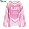 Women's T-Shirt YICIYA T-shirt pink y2k Retro Motorcycle oversized Long sleeved Shirt vintage crop top racing tshirts Korean fashion winter tees 230824