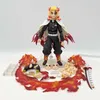 Action Toy Figures 14cm Figma Demon Slayer Anime Figur Kyojuro Ingen action Figur Figur Modell Doll Toys